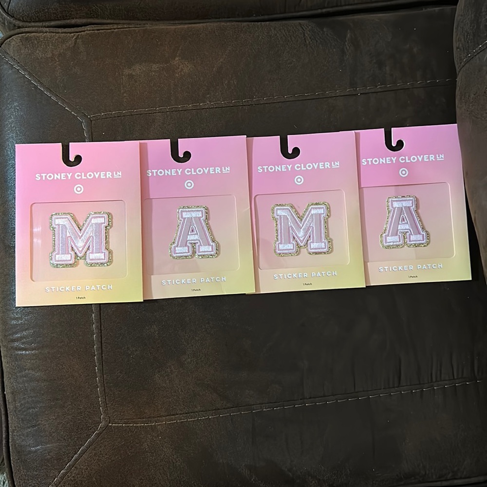 Stoney Clover Lane x Target Patch Letters spelling MAMA